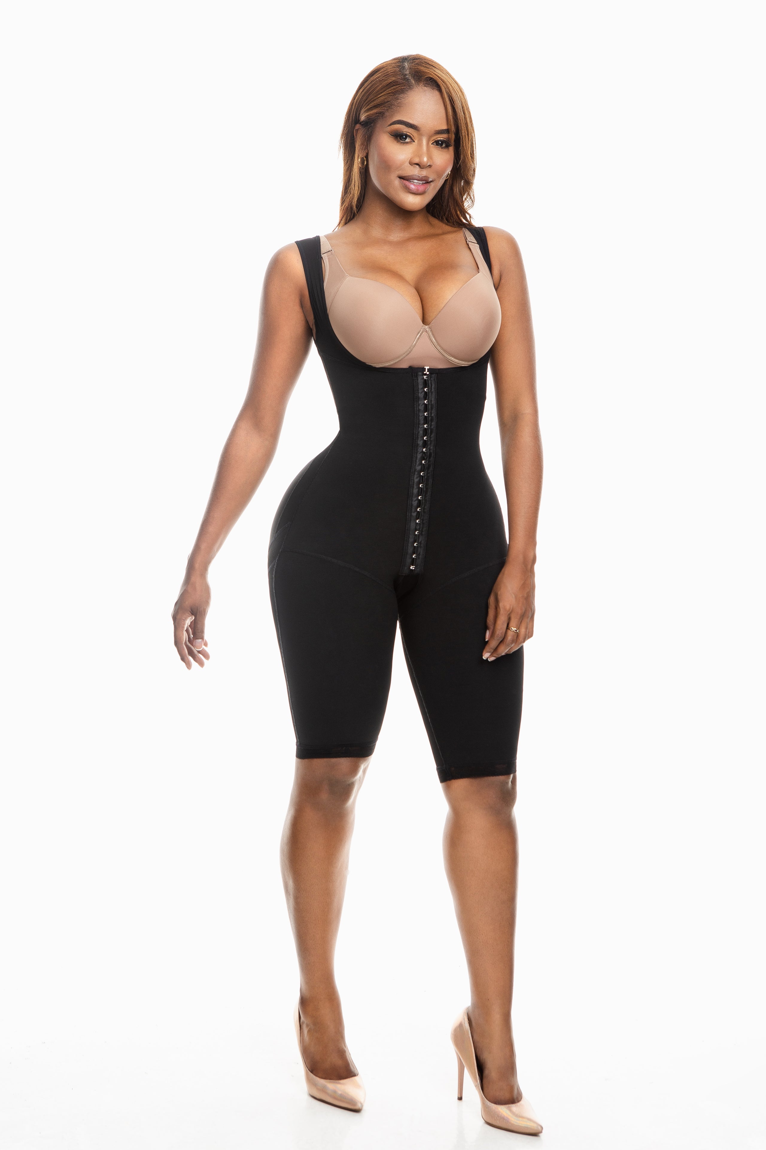 Shapewear & Fajas USA Body Shaper Tank top in-Out Camis Shapes Waist with  Straps Bust Enhancement Cam- Black at  Women's Clothing store